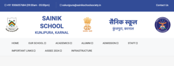 Sainik School Kunjpura, Karnal (Haryana) Announces Multiple Vacancies 2024 - Great Opportunity